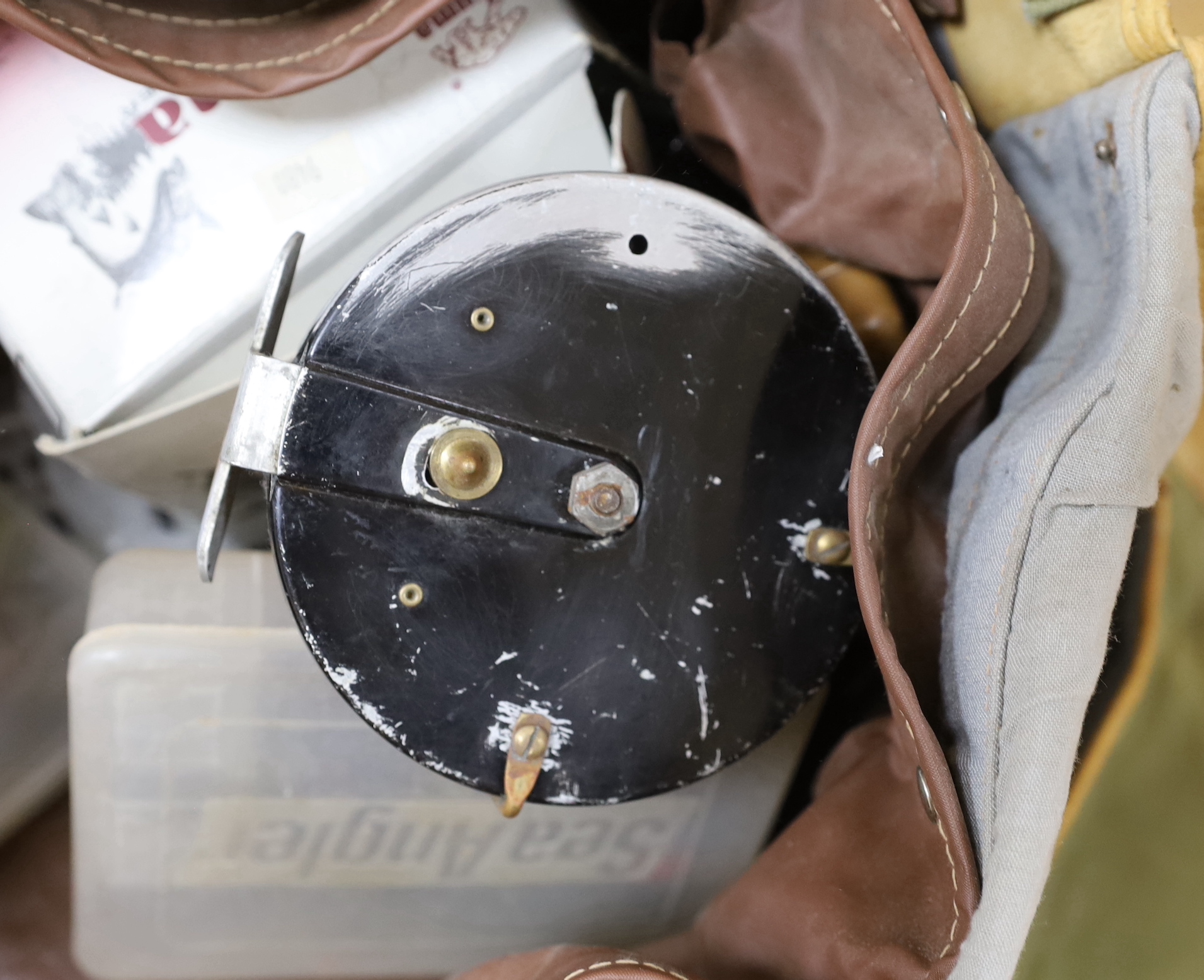 A quantity of fishing equipment including flies